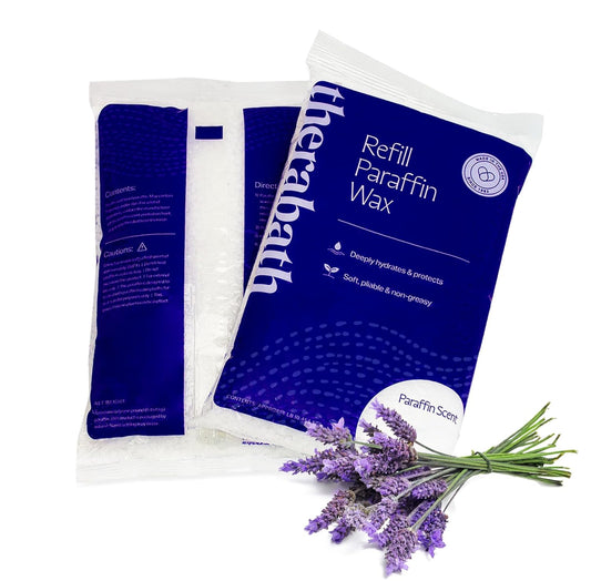 Therabath Paraffin Wax Refill - Thermotherapy - Use to Relieve Arthritis Discomfort, Stiff Muscles & Dry Skin - For Hands, Feet, Body - Deeply Hydrates & Protects - Made in USA, 6 lb. Lavender Harmony
