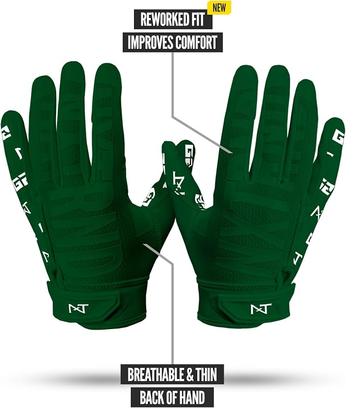 Nxtrnd G2 Pro Football Gloves, Men's Ultra Sticky Elite Receiver Gloves