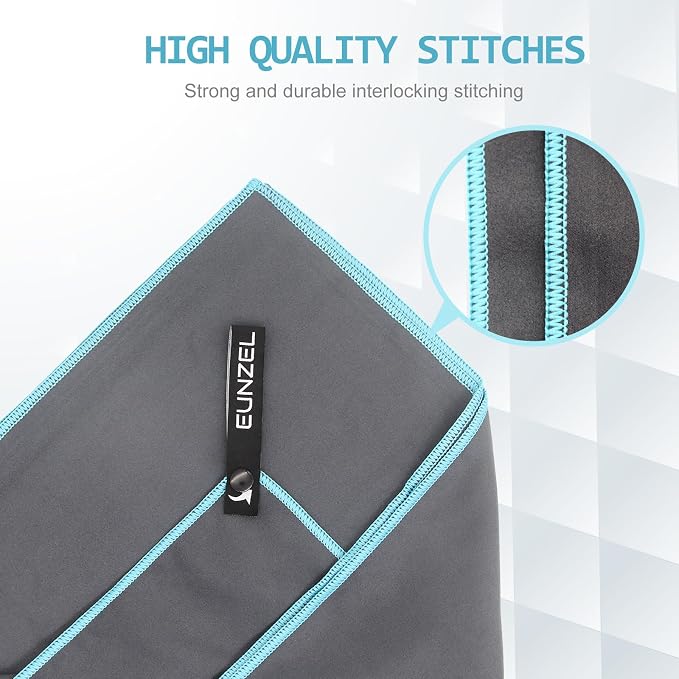 Quick Dry Camping Towel Grey| Quick Dry Camping Towel Light Grey (Bundle)