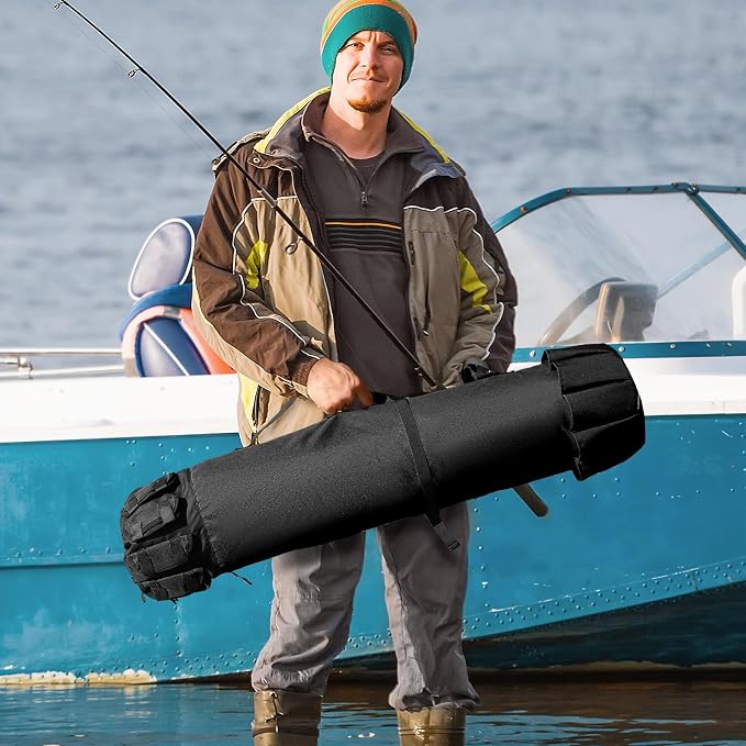 Fishing Pole Bag Rod Case, Folding Fishing Pole Bag Fishing Gear