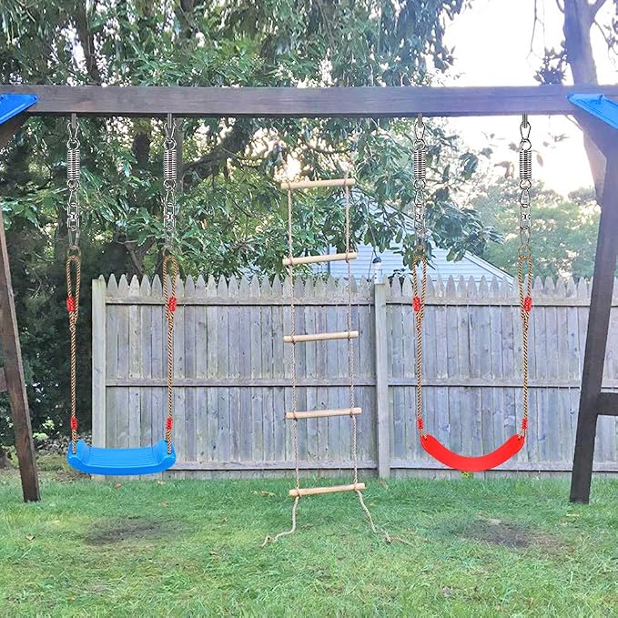 Hammock Chair Hanging Kit Swing Spring Hardware, Heavy Duty Suspension Swivel Hanger Hook for Hanging Chair, Rocking Seat, Porch Swing, Garden, 550 LB