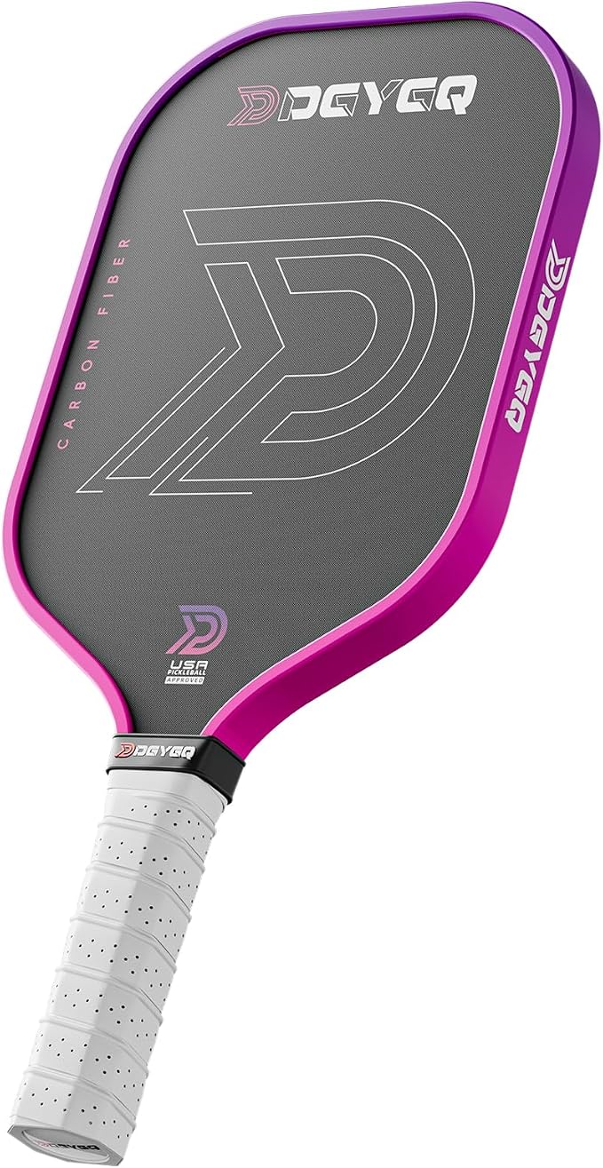 DGYGQ Pickleball Paddles with Polypropylene Honeycomb Core, T700SC Power Carbon Fiber Pickleball Paddle, Increased Power for Ultimate Spin & Consistency