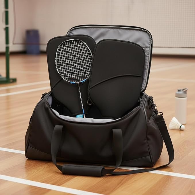 2-Pack Neoprene Racket Covers for Table Tennis & Badminton, Protective Storage Sleeves with Hanging Loop, Scratch-Resistant Paddle Cases
