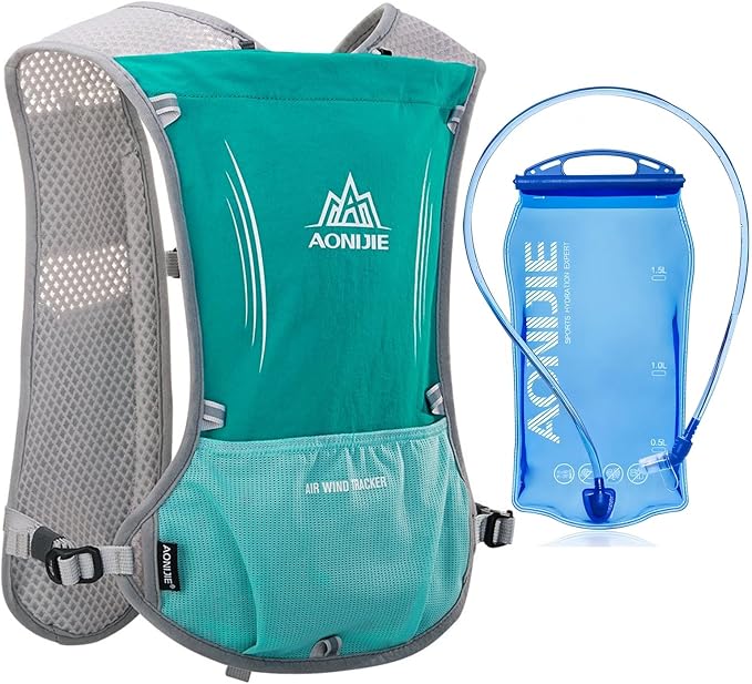 AONIJIE Hydration Vest Pack Backpack 5L 5.5L Marathoner Running Vest Race Hydration for Women and Men Trail Run Hiking Jogging