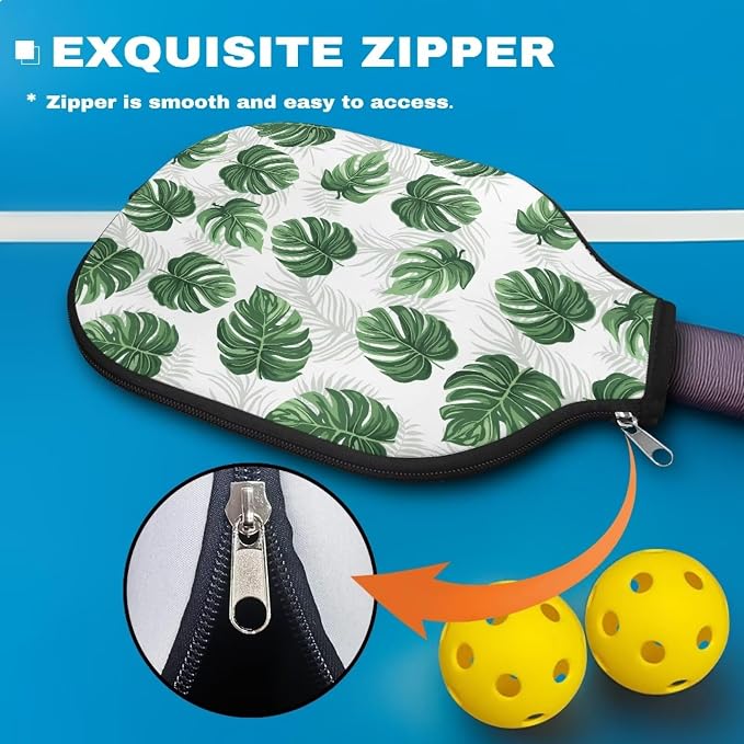 Blue Camo Corgi Pattern Print Pickleball Paddle Covers Only Paddles Holder Sleeve Fits Most Rackets