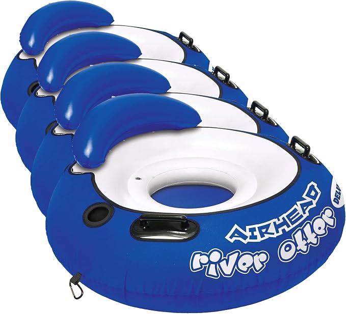 AIRHEAD River Otter Tube, 1 Person Lake Float and River Tube for Floating, Multiple Colors Available