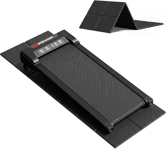 Stepwaver Walking Pad Mat for Carpet, 68"x24" Treamill Mat for Hardwood Floors, High Density, 0.2" Thickness, Folable, Floor Protection Mats for Bike, Elliptical, Treadmill