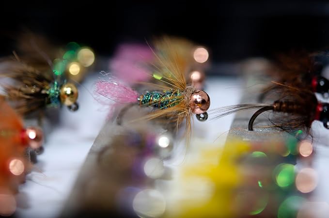 Outdoor Planet 24/48/66/72 Premium Hand Tied Fly Fishing Flies Assortment | Fly Boxes Included | Dry, Wet, Nymphs, Streamers, Wooly Buggers, Terrestrials | Trout, Bass Lure Set, Kit, Gift