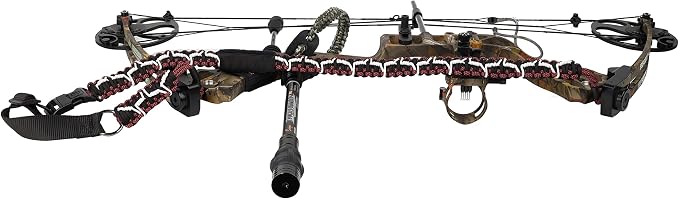 SUNYA Paracord Compound Bow Sling with V2 Upgraded Magnetic Connection System. Lightweight Hands Free Shoulder Carrying Sling for Bow Hunting, Field Archery and 3D