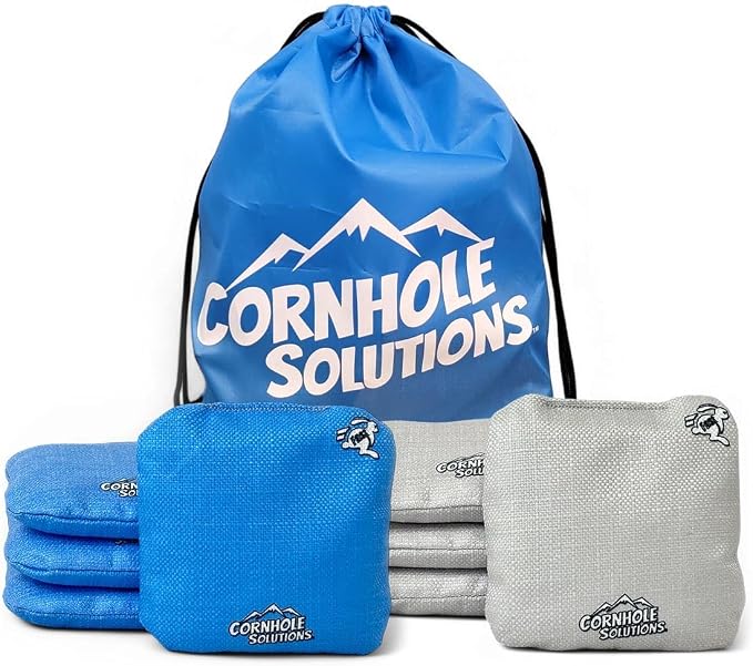 Cornhole Solutions Cornhole Bags Set of 8 – Regulation Pro Style 6x6 – Resin Filled + Tote Bag