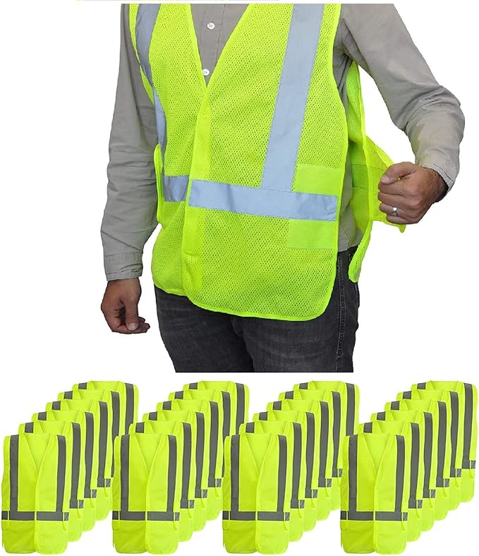 NYOrtho High Reflective Vest - Construction Vest - Universal Fit - ANSI/ISEA Class 2 - Sweat-Free With Reflective Material