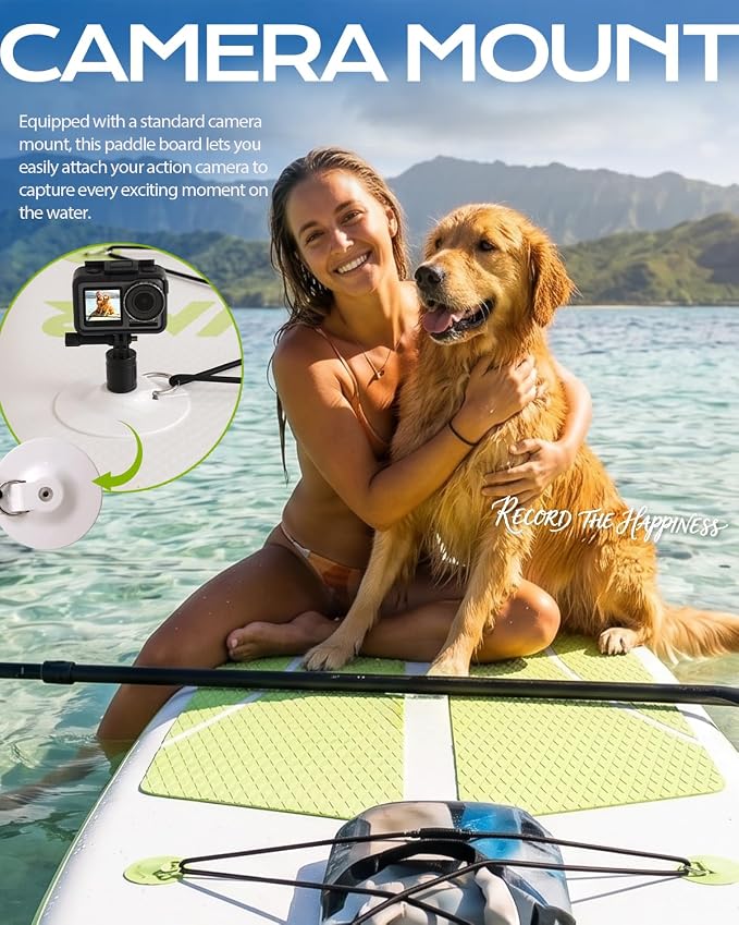 DAKUWAR Paddle Board 10'6''/10' Inflatable Stand Up Paddle Boards with SUP Accessories Ultra-Light Paddleboard Non-Slip Comfort Deck for Adults & Youth of All Skill Levels