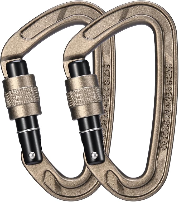 KAILAS Locking Carabiner CE Certified Oval Constructed Rock Climbing Mountaineering Rescure Standard Alumimun 25KN