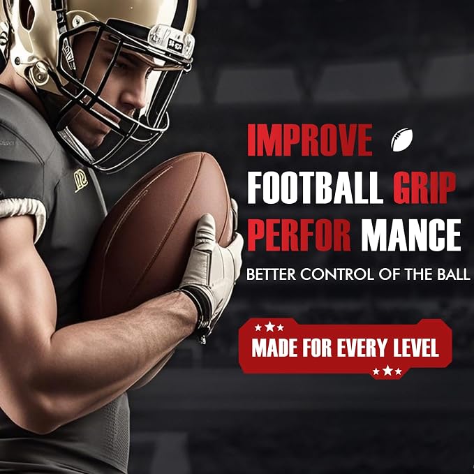 Football Prep Kit - for Secure Grip & Improved Tack, Football Accessories & Leather Football Mud - Designed for Professional & Youth Football Players, Complete Set with 2 Wax Bars & 1 Brush