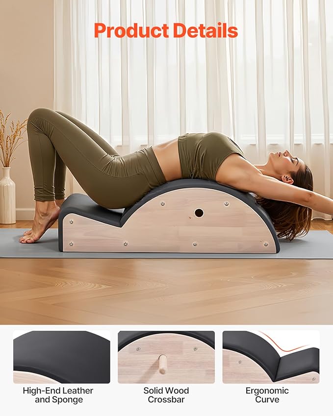 VEVOR Pilates Reformer Foldable, Suitable for Intermediate and Beginners Users, Pilates Equipment for Home Gym Studio Use with 4 Adjustable Resistance Spring, Up to 400 LBS