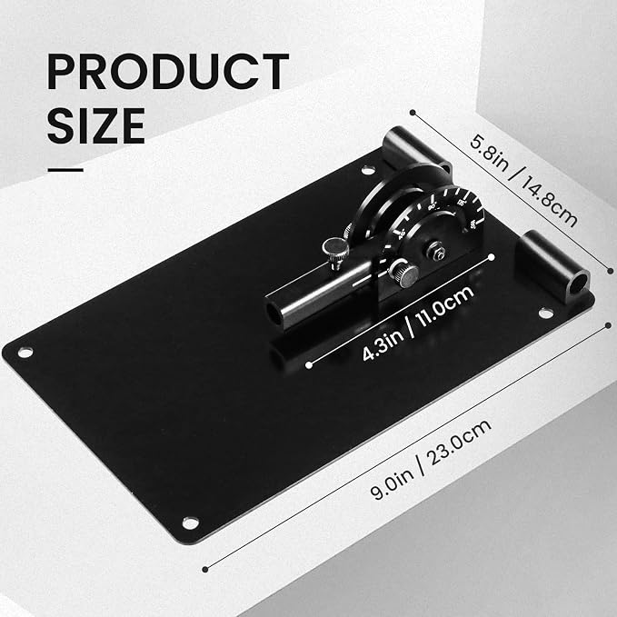 Amy Sport Golf Practice Plate with 180° Adjustable Guide, Durable Metal Plane Trainer Aid for Aiming Putting Swing & Golf Teaching, Stable Training Aid Alignment Stick Base for All Levels