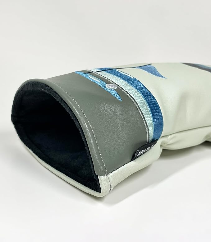 Golf Driver Headcover birdskie Premium Leather Head Cover. Digitally Printed and Embroidered Design. Head Cover for Your Driver by birdskie.