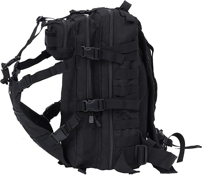 Seibertron Waterproof Large Capacity Molle Motorcycle Helmet Holder/Cycling Helmet Storage/Hiking Helmetcatch Bag/Backpack Also Fit Basketball Football Soccer Backpack Black