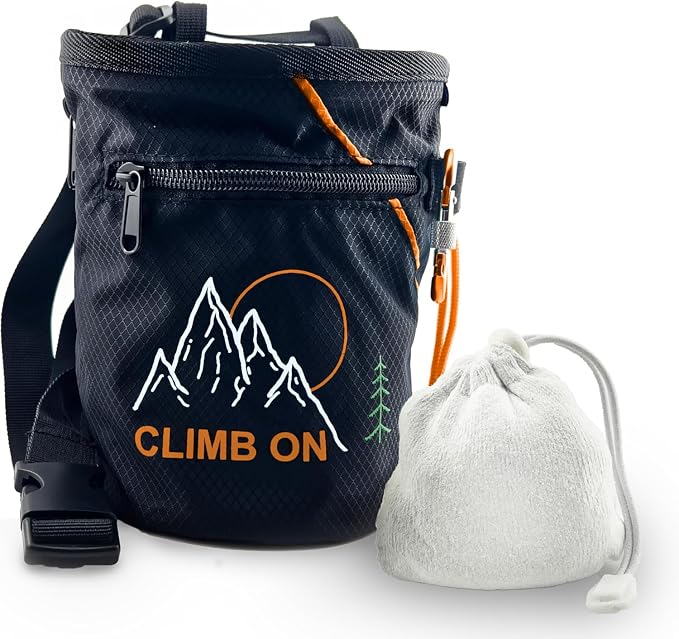 Chalk Bag + Ball for Rock Climbing, Bouldering, Top Rope | Climb On