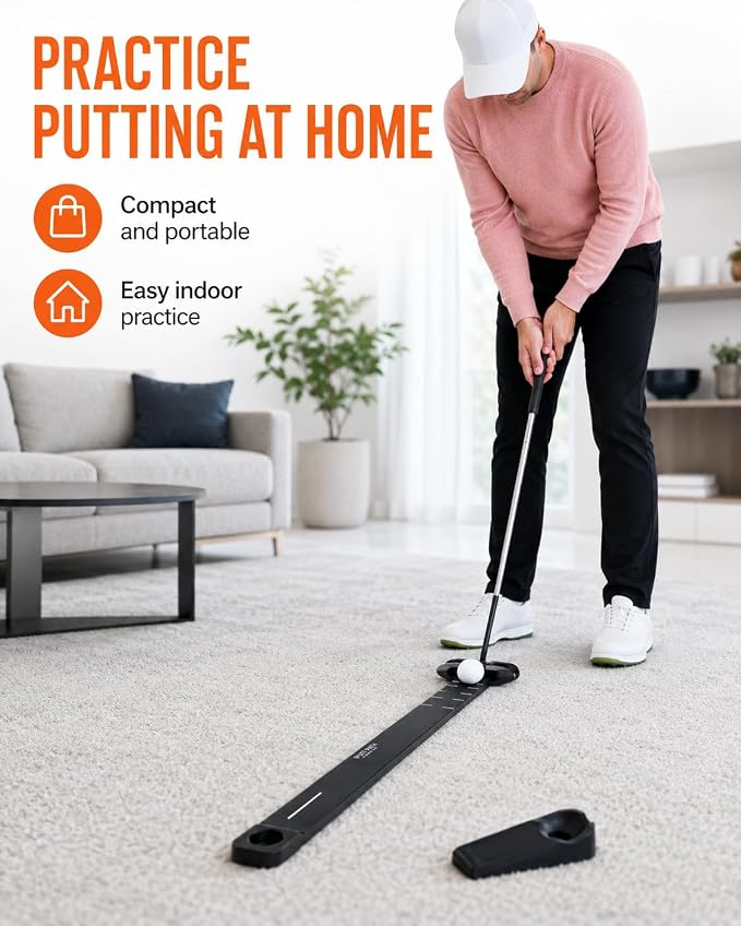 LOFIN Putt Line Trainer Cup – Golf Putting Alignment Aid with Training Cup for Stroke Path, Face Alignment & Putting Accuracy