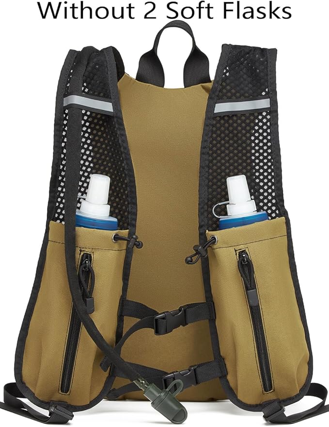 Insulated Hydration Pack Hiking Water Backpack Running Vest with 3L TPU Bladder Bag for Marathon Cycling Men