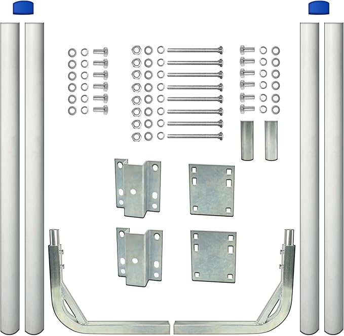 Boat Trailer Guide 31"-48" Adjustable Design, Boat Trailer Guides Poles Kits，Heavy Duty 2PCS Steel Trailer Guide Poles, for Your Ski Boat,Fishing Boat or Sailboat Trailer,More Rust-Prevention
