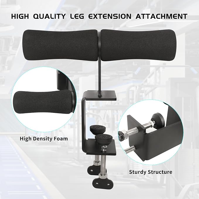 Nordic Hamstring Curl Squat Rack Attachment: Leg & Ab Workout for Power Rack Nordic Hamstring Curl, Sit-ups, Bulgarian Split Squat for Home Gym