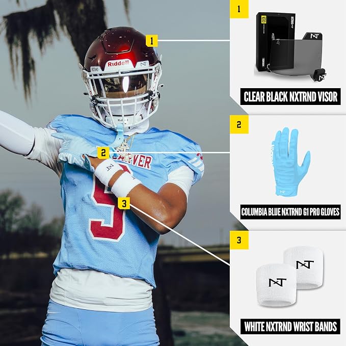 Nxtrnd G1 Pro Men's Football Gloves, Adult Sticky Receiver Gloves