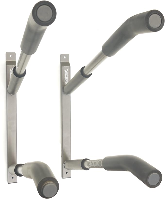 Glacik Wall Mount Storage Rack for SUPs, by Sparehand Paddlesports - Skateboard Wall Mount and Surfboard Rack for Garage Organization - Indoor and Outdoor Wall Hanger Rack