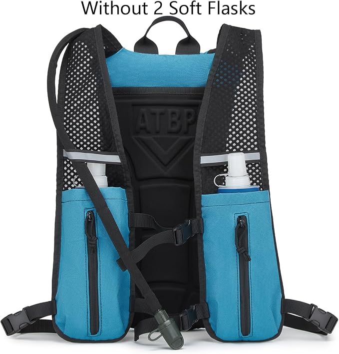 Running Hydration Vest Pack Tactical 3L Water Bladder Backpack Bag for Cycling Marathon Hiking Daypack Men & Women