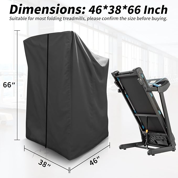 XYZCTEM Treadmill Cover - Dustproof Waterproof Folding Treadmill Cover for Indoor Outdoor Use