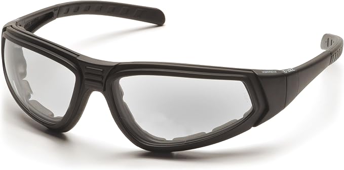 Pyramex XSG Safety Eyewear, Clear Ballistic, Gray Ballistic And Amber Ballistic Interchangeable Lenses With Black Frame