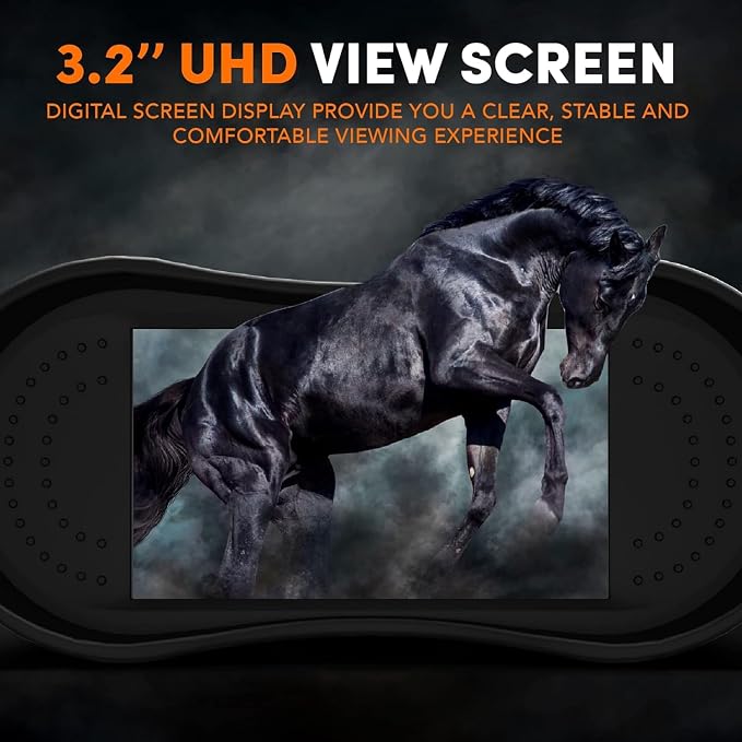 GTHUNDER Night Vision Goggles Binoculars with Remote Monitor on App | Crystal Clear 4K UHD Video & 52MP Full Color Photos on 4" HD Screen |10X Zoom Ideal for Camping Hunting & Wildlife Observation