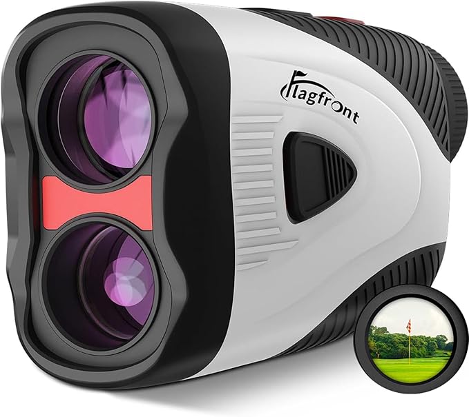 Golf Rangefinder with Slope & Magnet, 1000Y/1300Y Range Finder Golf, 6X Zoom, HD LCD, Flag Lock & Vibration, Rechargeable, Golf Accessories for Men
