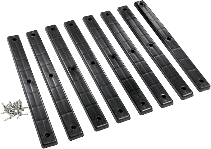 Tie Down - Boat Trailer Bunk Slicks - Bunk Boards - Pack of 8 PVC Bunk Slicks for Boat Trailer - 1-3/4 in.x 17 in.