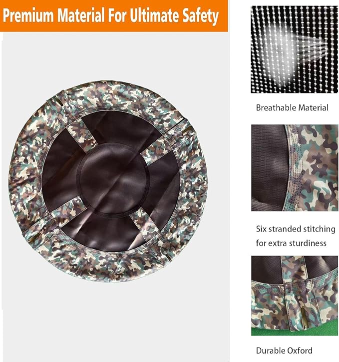 40-Inch Dish Tree Swing Replacement Fabric Cover,Oxford Fabric Outdoor Circle Swing Replacement Parts (Camo Green, 40)