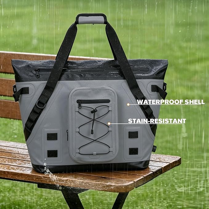 MORXPLOR Insulated Fish Cooler Kill Bag with Flat Bottom-26x18 31x14 40x16 50x18 60x20 70x25 Inches Waterproof Fishing tackle Kill Cooler Bag