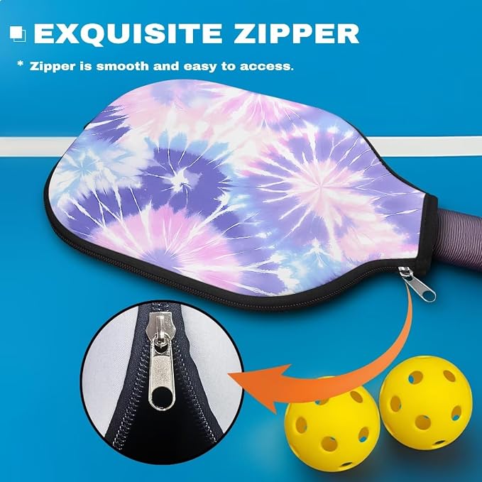 Blue Camo Corgi Pattern Print Pickleball Paddle Covers Only Paddles Holder Sleeve Fits Most Rackets