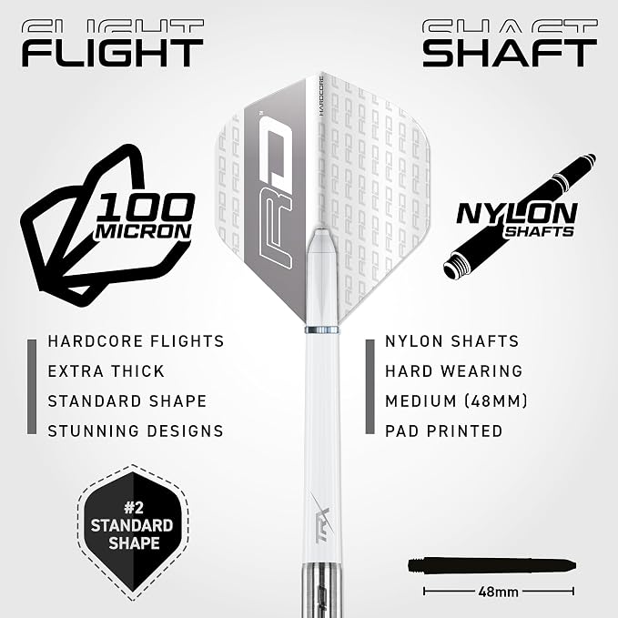 RED DRAGON Javelin Original Professional Darts Set - 85% Tungsten Darts with Flights & Shafts - Available in Soft Tip 18g Barrel/20g Full Weight and Steel Tip 20g - 26g