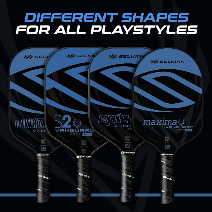 Selkirk Sport Vanguard Hybrid Pickleball Paddle | Carbon Fiber Pickleball Paddle with a Polypropylene X5 Core | Pickleball Rackets