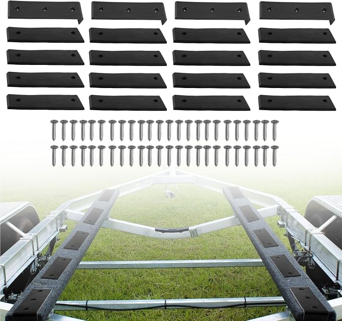 20PCS Heavy Duty Boat Trailer Bunk Slide Pads, 3"x10", Smoother Glide for Enhanced Boat Support and Protection