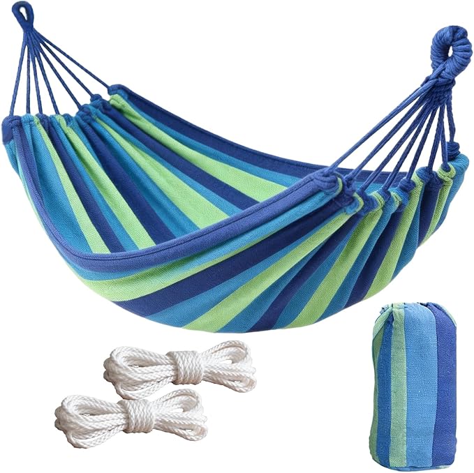 Outdoor Amacas Garden Camping Hammock,Hammock Portable with Carrying Bag for Patio Yard Garden Backyard Porch Travel ﻿