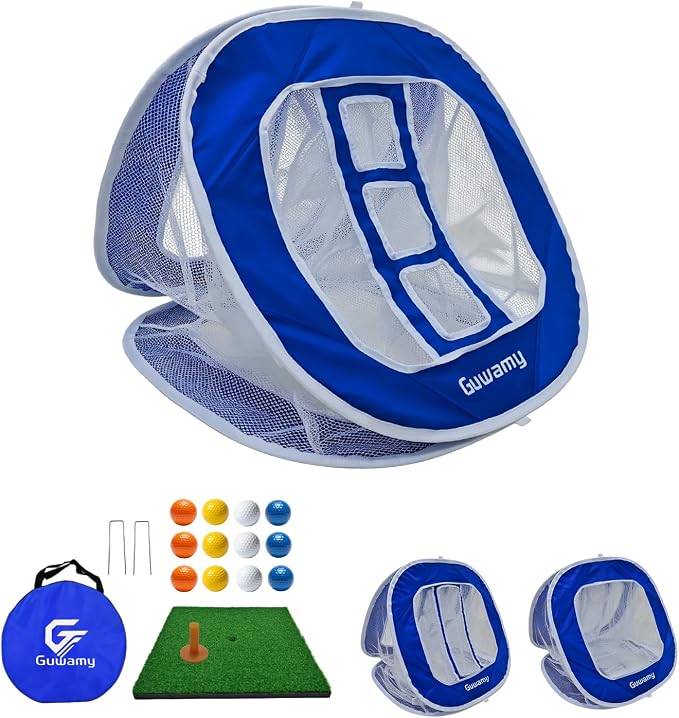 3-in-1 Pop Up Golf Chipping Net – Precision & Distance Trainer, Easy Indoor/Outdoor Setup – Ideal Gift