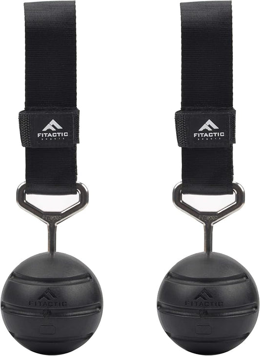 Rock Climbing Solid Training Cannonball Bomb Power Pull Up Ball Hold Grips for Straps for Finger, Forearm, Biceps, Back Muscles
