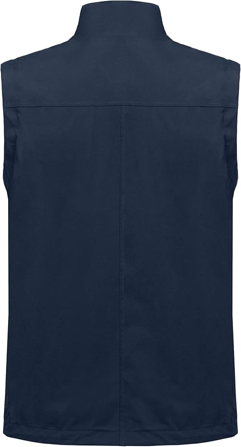 Little Donkey Andy Men's Lightweight Quick Dry Vest Windproof Sleeveless Jacket with 11 Pockets for Travel Fishing Hiking