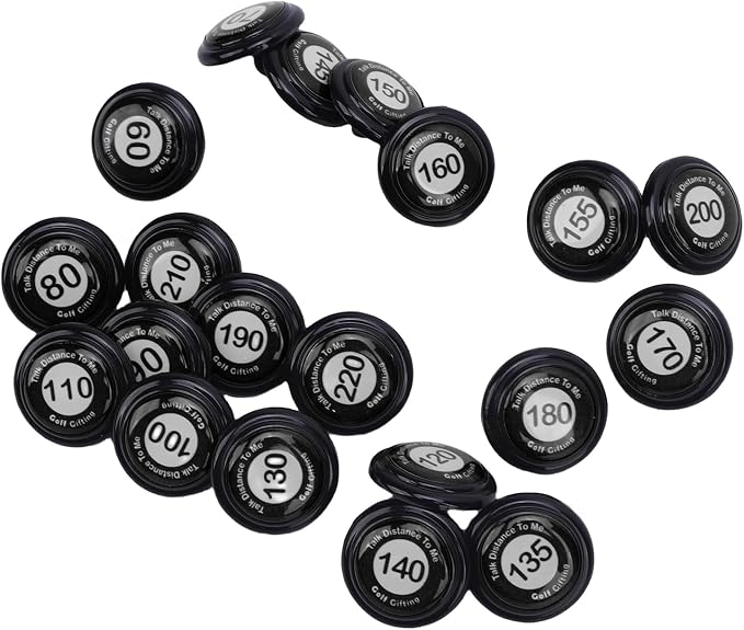 RiToEasysports Golf Club Distance Markers 20 Pack Golf Ball Markers with Instant Distance Guidance Easy Attachment Universal Fit for Training Course Management