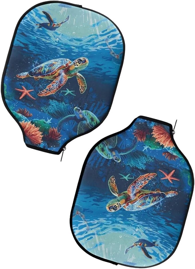Blue Camo Corgi Pattern Print Pickleball Paddle Covers Only Paddles Holder Sleeve Fits Most Rackets