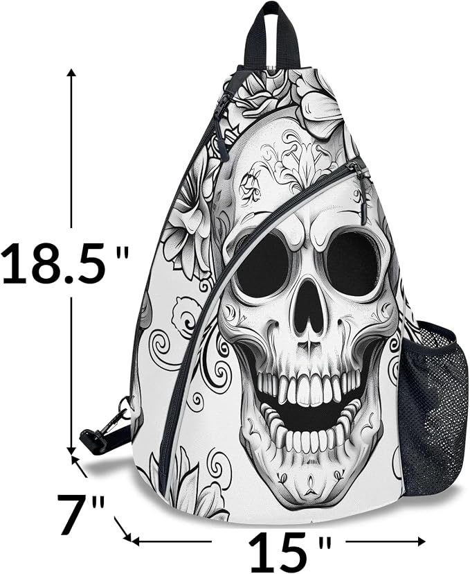 Pickleball Bag for Women Men Adjustable Crossbody Sling Backpack Hold Paddle Accessories