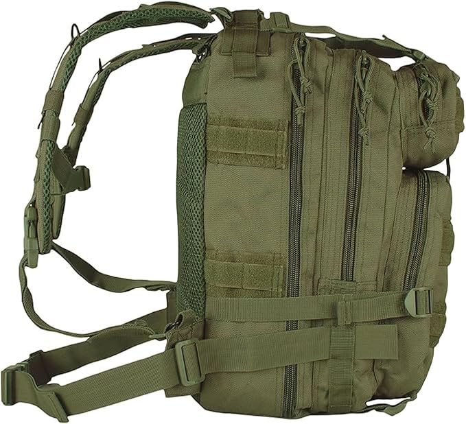 FOX OUTDOOR PRODUCTS Medium Transport Pack | 29L Tactical Backpack with Organizer Pockets, MOLLE Webbing & Hydration Sleeve, Olive Drab
