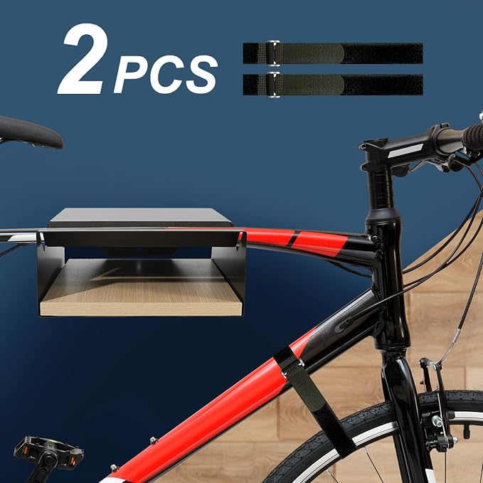 MOSHAY Bicycle Wall Mount S-Rack Bicycle Holder Aluminium Wood - Bicycle Mount for Road Bike Gravel Bike Touring Bike - Bicycle Stand Wall Indoor Storage for Garage Living Room